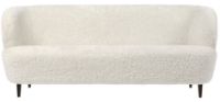 Billede af GUBI Stay Sofa Fully Upholstered SH: 40 cm - Smoked Oak/Off White