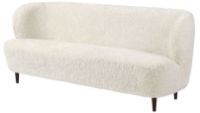 Billede af GUBI Stay Sofa Fully Upholstered SH: 40 cm - Smoked Oak/Off White