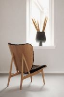Billede af NORR11 Elephant Lounge Chair Sheepskin SH: 38 cm - Natural Oak/Espresso
