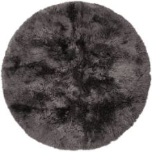 Billede af Natures Collection Design Rug Of Premium Quality Sheepskin Ø: 180 cm - Steel 