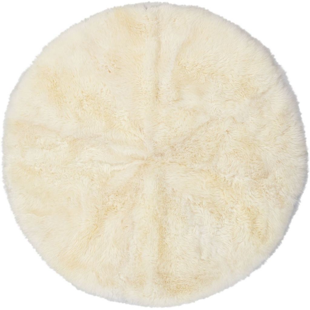 Billede af Natures Collection Design Rug Of Premium Quality Sheepskin Ø: 180 cm - Ivory