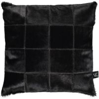 Billede af Natures Collection Brazilian Cow Hide Cushion 40x40 cm - Black 
