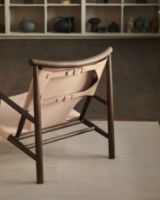 Billede af NORR11 Samurai Chair H: 75 cm - Dark Smoked Oak/Harness Leather Nature 97130
