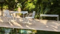 Billede af HAY Palissade Dining Bench Without Armrest L: 120 cm - Sky Grey 