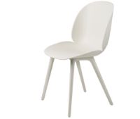 Billede af GUBI Beetle Outdoor Dining Chair SH: 45 cm - Alabaster White