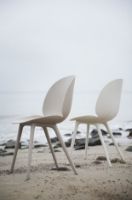 Billede af GUBI Beetle Outdoor Dining Chair SH: 45 cm - New Beige