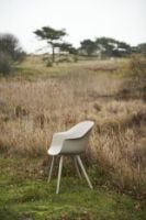 Billede af GUBI Bat Outdoor Dining Chair SH: 45 cm - Alabaster White