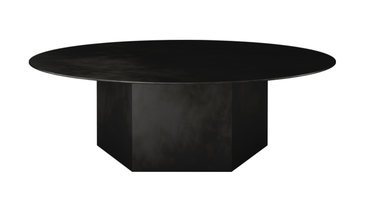 Billede af GUBI Epic Coffee Table Ø: 110 cm - Midnight Black Steel