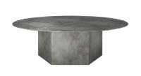 Billede af GUBI Epic Coffee Table Ø: 110 cm - Misty Grey Steel