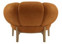 Billede af GUBI Croissant Lounge Chair SH: 46 cm - Oak / Chamois Cuoio
