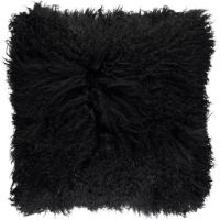 Billede af Natures Collection Cushion of Tibetan Sheepskin 40x40 cm - Black 