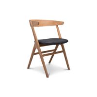Billede af Sibast Furniture No 9 Dining Chair SH: 45 - Soap Oak/Leather Dunes Anthrazite