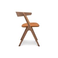 Billede af Sibast Furniture No 9 Dining Chair SH: 45 - Soap Oak / Dunes Leather Cognac