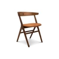 Billede af Sibast Furniture No 9 Dining Chair SH: 45 - Smoked Oak / Dunes Leather Cognac