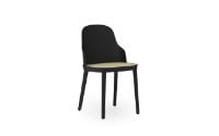 Billede af Normann Copenhagen Allez Chair PP Outdoor SH: 45,5 cm - Black / Molded Wicker Seat