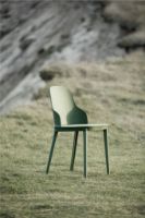 Billede af Normann Copenhagen Allez Chair PP Outdoor SH: 45,5 cm - Park Green / Molded Wicker Seat

