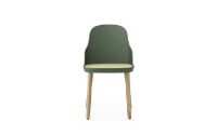 Billede af Normann Copenhagen Allez Chair Oak Indoor SH: 45,5 cm - Park Green / Molded Wicker Seat