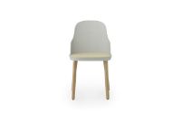 Billede af Normann Copenhagen Allez Chair Oak Indoor SH: 45,5 cm - Warm Grey / Molded Wicker Seat