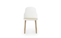 Billede af Normann Copenhagen Allez Chair Oak Indoor SH: 45,5 cm - White / Molded Wicker Seat