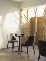 Billede af Normann Copenhagen Allez Chair Upholstery PP Indoor SH: 45,5 cm - Grey / Ultra Leather