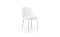 Billede af Normann Copenhagen Allez Chair Upholstery PP Indoor SH: 45,5 cm - White / Ultra Leather