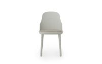 Billede af Normann Copenhagen Allez Chair Upholstery PP Indoor SH: 45,5 cm - Warm Grey / Ultra Leather