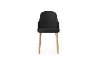 Billede af Normann Copenhagen Allez Chair Upholstery Oak Indoor SH: 45,5 cm - Black / Main Line Flax