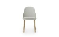 Billede af Normann Copenhagen Allez Chair Upholstery Oak Indoor SH: 45,5 cm - Warm Grey / Main Line Flax