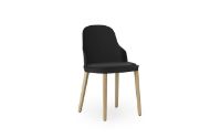 Billede af Normann Copenhagen Allez Chair Upholstery Oak Indoor SH: 45,5 cm - Black / Canvas