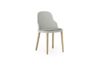 Billede af Normann Copenhagen Allez Chair Upholstery Oak Indoor SH: 45,5 cm - Warm Grey / Canvas