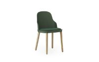 Billede af Normann Copenhagen Allez Chair Upholstery Oak Indoor SH: 45,5 cm - Park Green / Canvas
