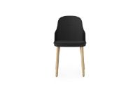 Billede af Normann Copenhagen Allez Chair Upholstery Oak Indoor SH: 45,5 cm - Black / Ultra Leather