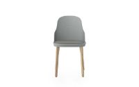 Billede af Normann Copenhagen Allez Chair Upholstery Oak Indoor SH: 45,5 cm - Grey / Ultra Leather