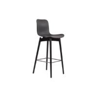 Billede af NORR11 Langue Bar Chair High SH: 75 cm - Black Beech/Anthracite Black