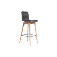 Billede af NORR11 Langue Bar Chair High SH: 75 cm - Natural Beech/Anthracite Black