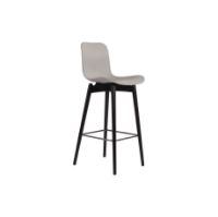 Billede af NORR11 Langue Bar Chair High SH: 75 cm - Black Beech/Flint Grey
