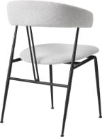 Billede af GUBI Violin Dining Chair Fully Upholstered Tempt SH: 45 cm - Black Matt / 60152