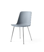 Billede af &Tradition HW6 Rely Chair SH: 46 cm - Light Blue/Chrome Base