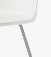Billede af &Tradition HW6 Rely Chair SH: 46 cm - White/Chrome Base