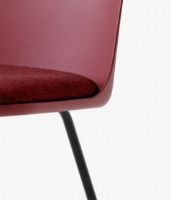 Billede af &Tradition HW7 Rely Chair SH: 48 cm - Canvas 576/Red Brown/Black Base