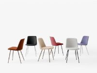 Billede af &Tradition HW7 Rely Chair SH: 48 cm - Canvas 576/Red Brown/Black Base