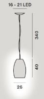 Billede af Foscarini Buds 1 Pendel LED Dæmpbar Ø: 26cm - Varm Hvid