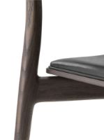 Billede af Vipp 481 Cabin Chair SH: 45,5 cm - Dark Oak w/ Black Leather