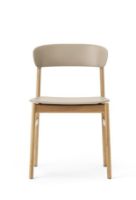 Billede af Normann Copenhagen Herit Chair SH: 45 cm - Oak Base / Sand 