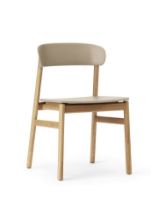 Billede af Normann Copenhagen Herit Chair SH: 45 cm - Oak Base / Sand 