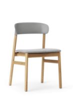 Billede af Normann Copenhagen Herit Chair Upholstery SH: 45 cm - Oak / Synergy Grey 