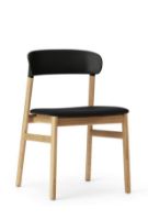 Billede af Normann Copenhagen Herit Chair Upholstery SH: 45 cm  - Oak / Synergy Black 