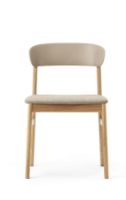 Billede af Normann Copenhagen Herit Chair Upholstery SH: 45 cm  - Oak / Synergy Sand 