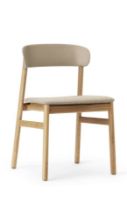 Billede af Normann Copenhagen Herit Chair Upholstery SH: 45 cm  - Oak / Synergy Sand 