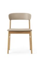 Billede af Normann Copenhagen Herit Chair Upholstery SH: 45 cm - Oak / Spectrum Leather Sand
